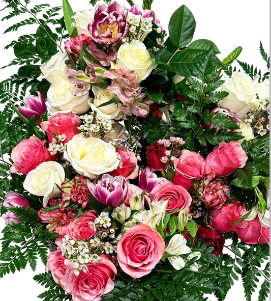 Seasonal Hand Tied Bouquet – Fresh, Colorful & Affordable ($45)