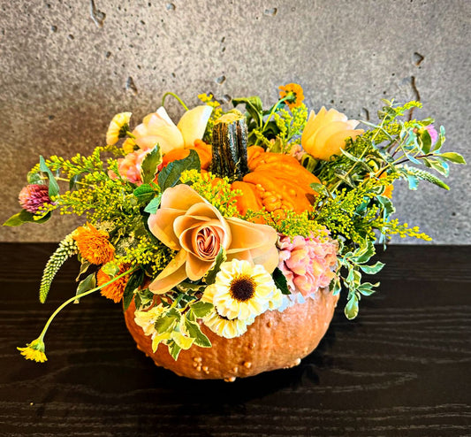 Luxe Petals Pumpkin Centrepieces